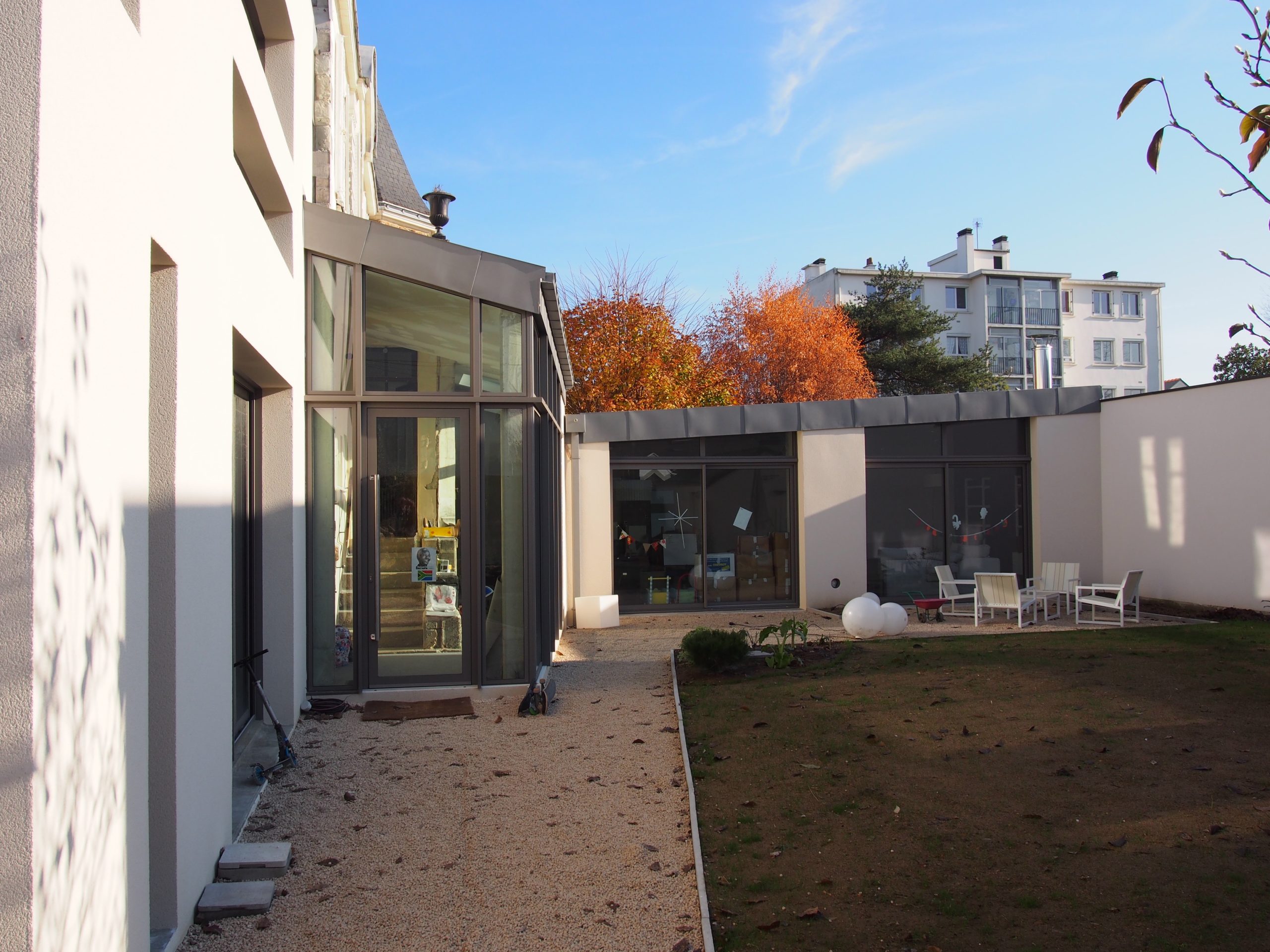 Extension adossée maison existante gallery