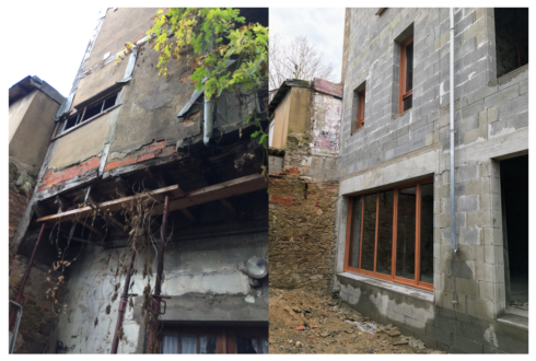 Reconstruction d'une façade entière de maison