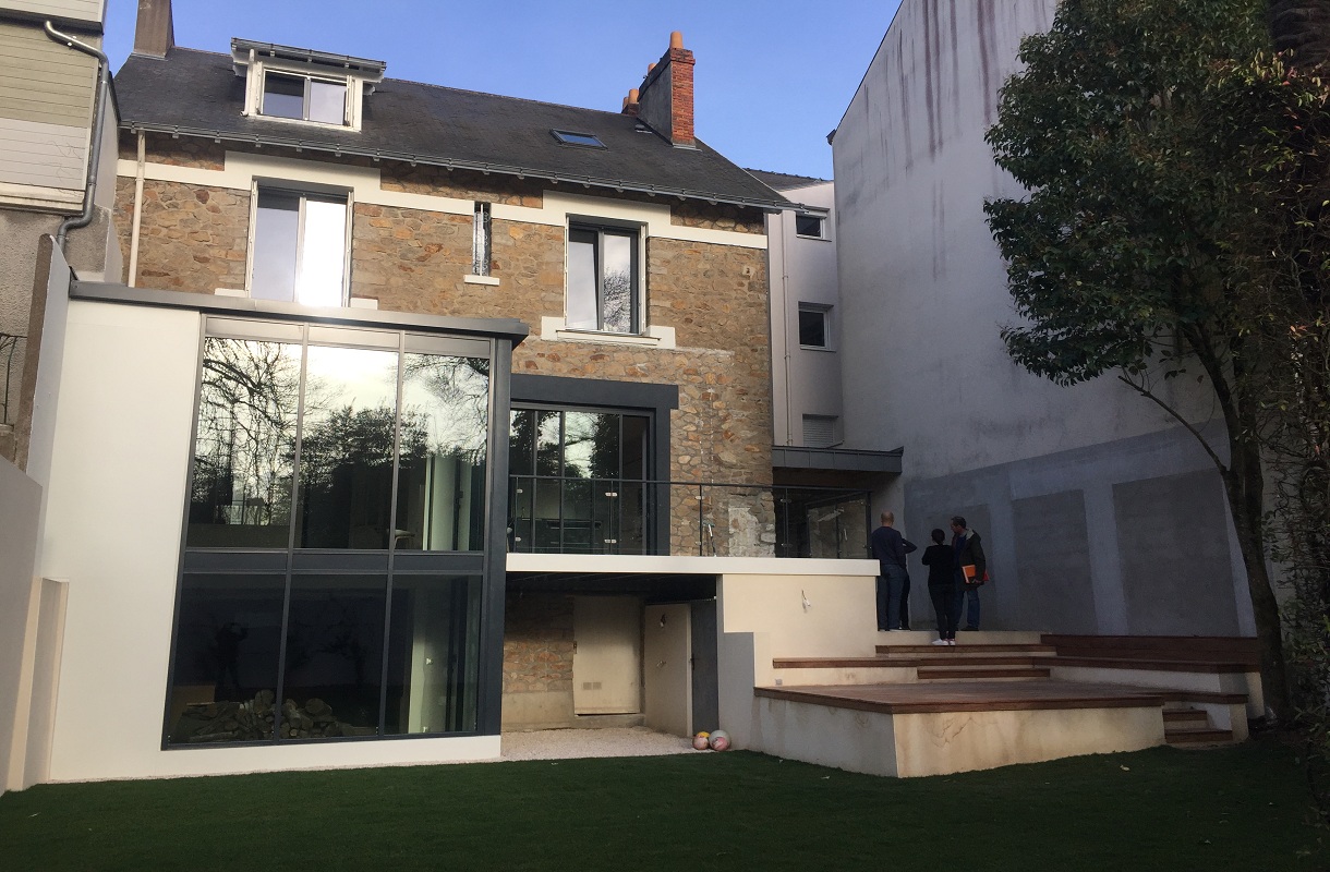 Extension avec terrasse, abris, escalier gallery