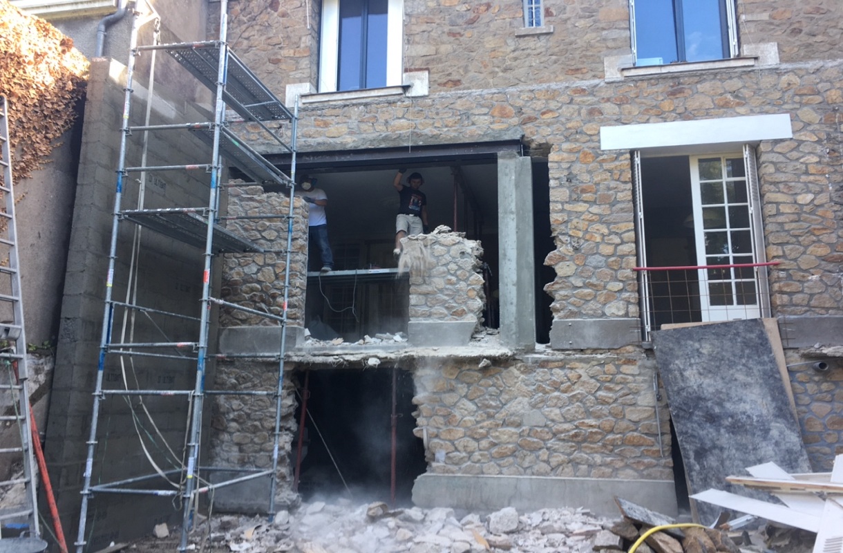 Extension avec terrasse, abris, escalier gallery