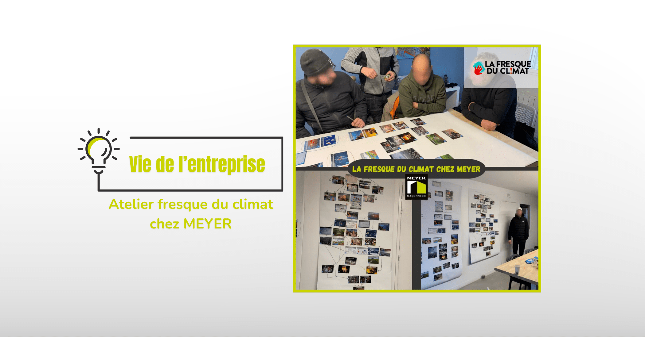 Atelier fresque du climat chez MEYER