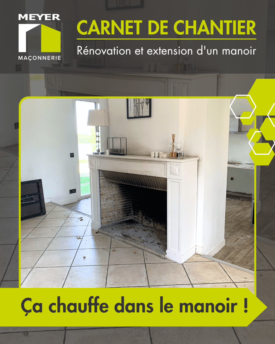 Rénovation et extension - Ça chauffe dans le manoir !