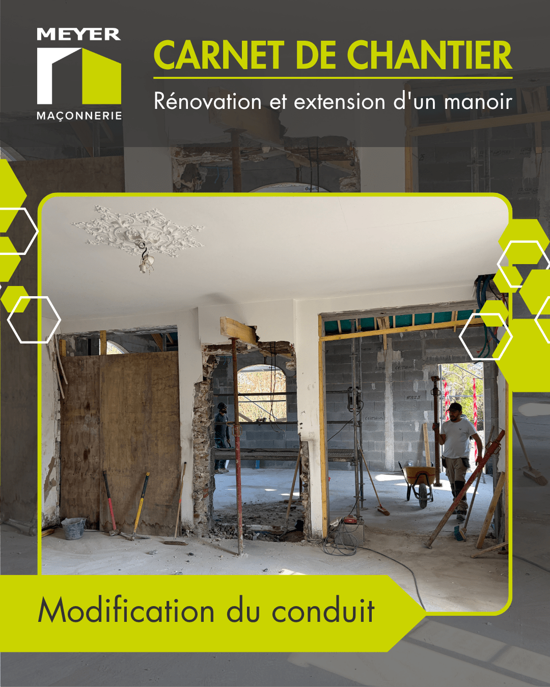 Rénovation et extension - Modification du conduit