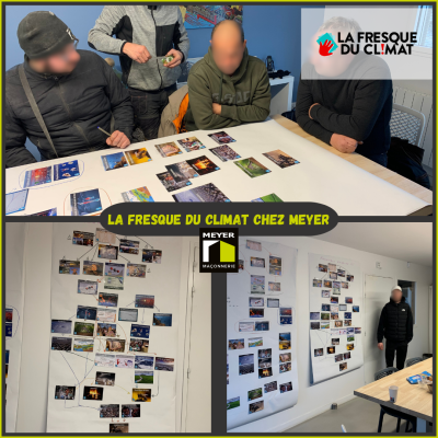 Atelier fresque du climat chez MEYER